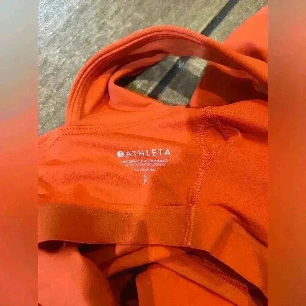 Athleta Red Workout Top Small - image 3